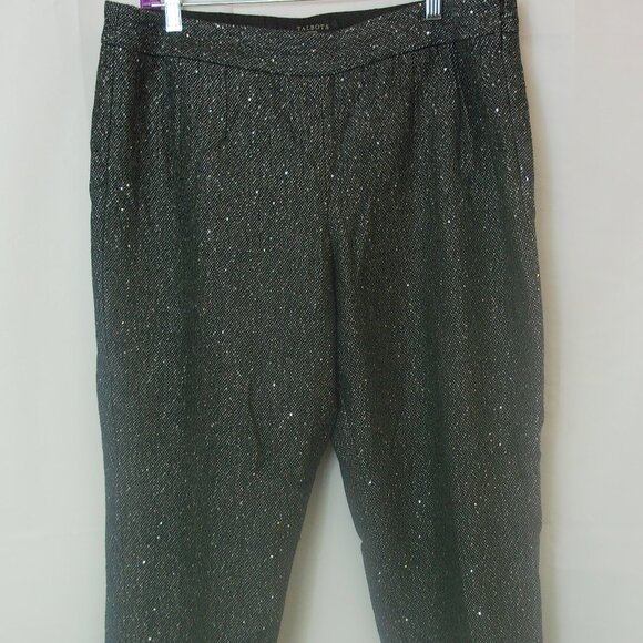 NWTS Talbots Sparkle Dress Pants Holiday Party Wear Size 14P - Picture 2 of 5